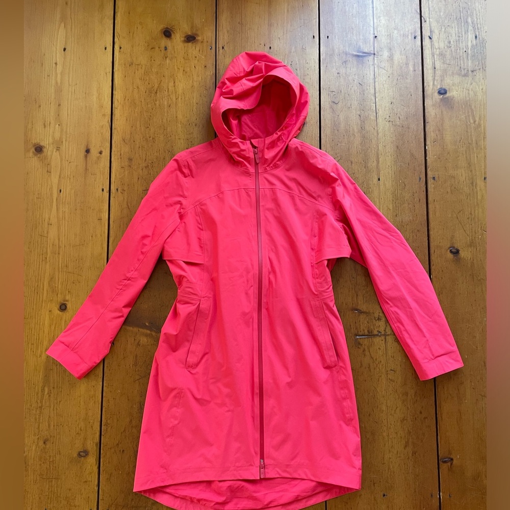 Lululemon coral pink rain coat